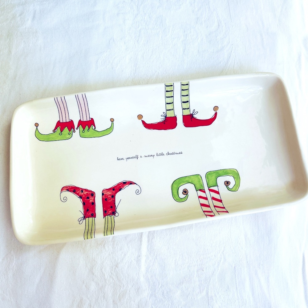 Rae Dunn Magenta 13.5 rectangle Elf Have yourself a Merry Lil Christmas …